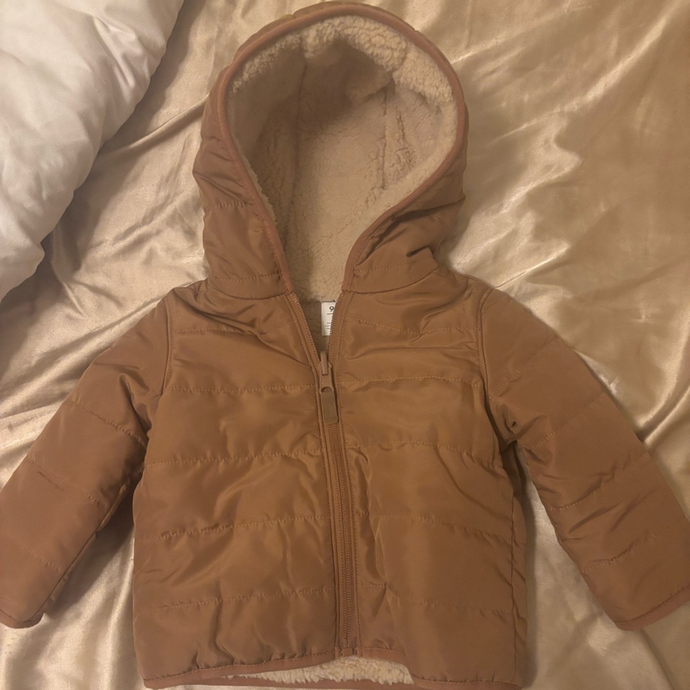 Carter's Tan Puffer Jacket for Kids